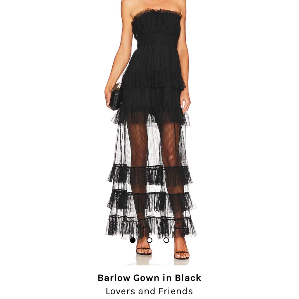 Lovers And Friends Revolve Strapless Tiered Dress